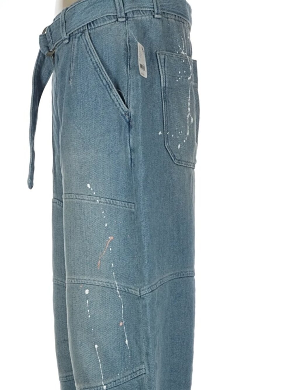 NWT Free People We The Free Pavement Artist Slouchy Cropped Jeans Medium $158 - Picture 7 of 16